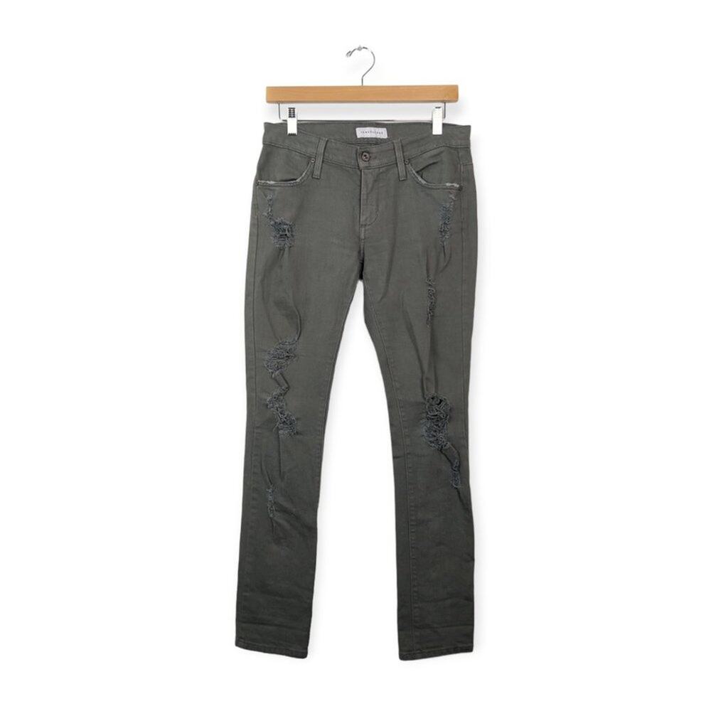 James Jeans Neo Beau Jeans 26 Stonehenge Gray Destroyed Slim Fit Denim Casual
